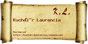 Kuchár Laurencia névjegykártya